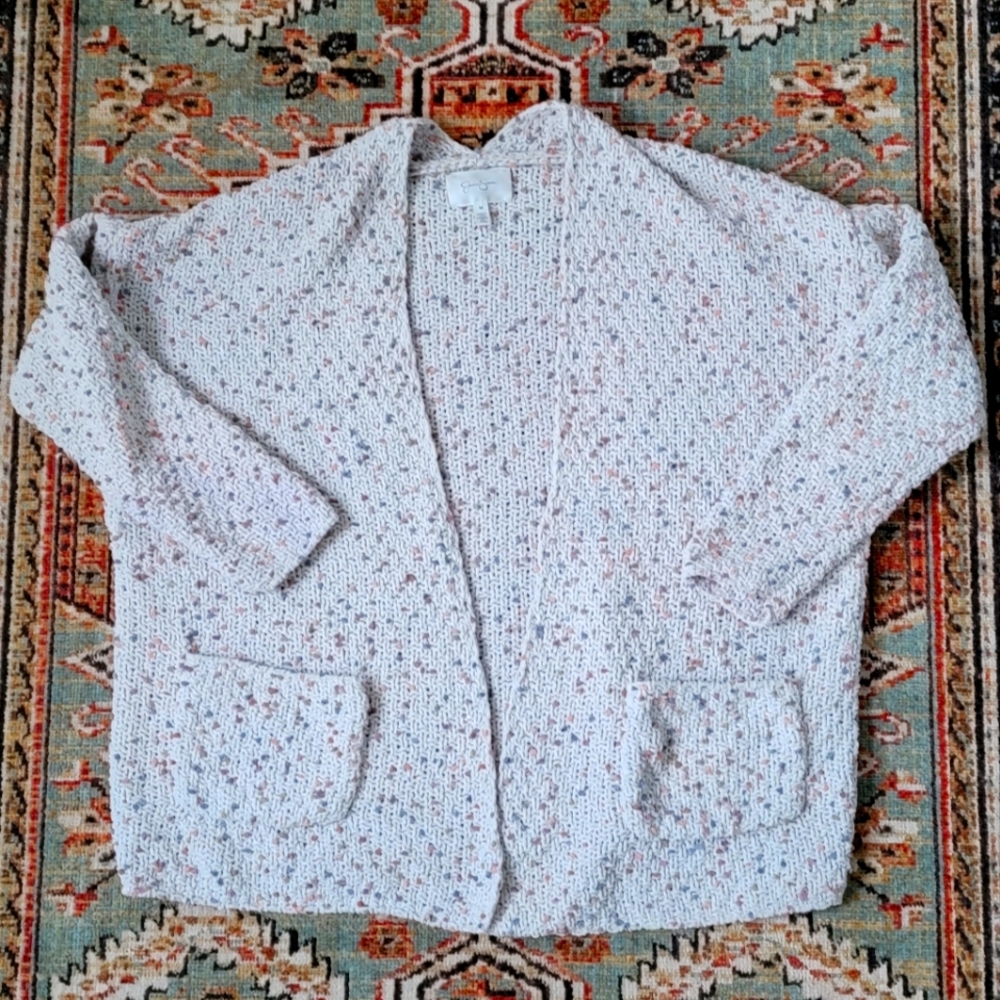 Chunky Rainbow Confetti Cardigan